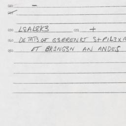 Eastern questionnaire, answ...