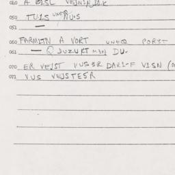Eastern questionnaire, answ...
