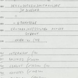 Eastern questionnaire, answ...