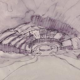 Aerial view, sketch.
