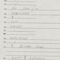 Eastern questionnaire, answ...