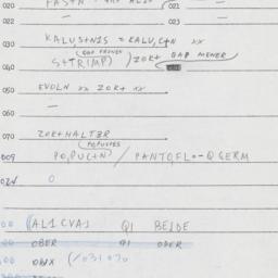 Eastern questionnaire, answ...