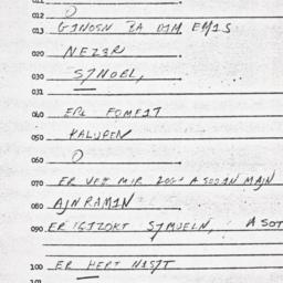 Eastern questionnaire, answ...