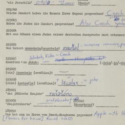 Western questionnaire, answ...