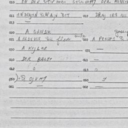 Eastern questionnaire, answ...
