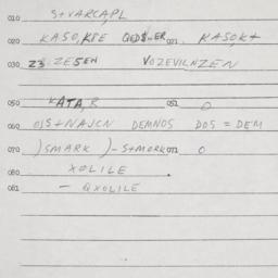 Eastern questionnaire, answ...