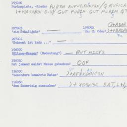 Eastern questionnaire, answ...