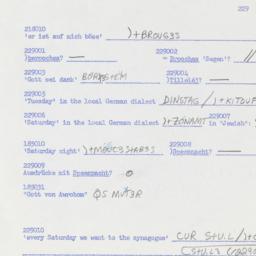 Western questionnaire, answ...