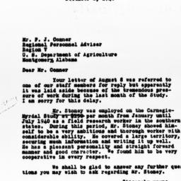 Letter from Rowena S. Hadse...