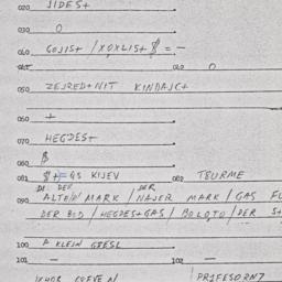 Eastern questionnaire, answ...