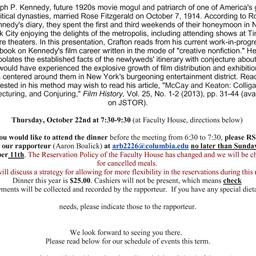 Announcements, 2015-10-22. ...