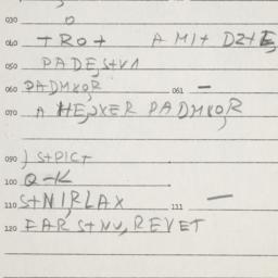 Eastern questionnaire, answ...