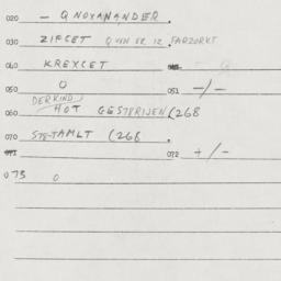 Eastern questionnaire, answ...