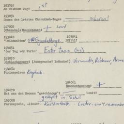 Western questionnaire, answ...