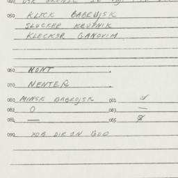 Eastern questionnaire, answ...