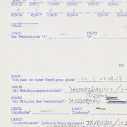 Western questionnaire, answ...
