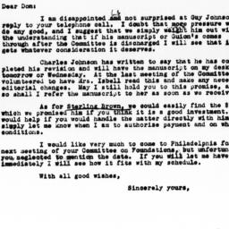 Letter from Charles Dollard...