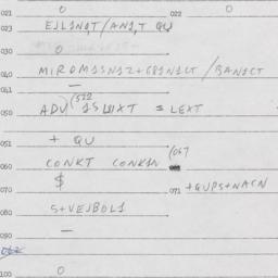Eastern questionnaire, answ...