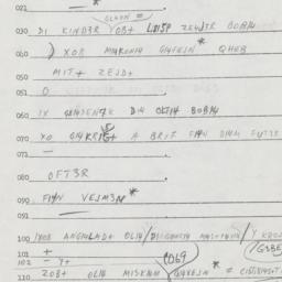 Eastern questionnaire, answ...