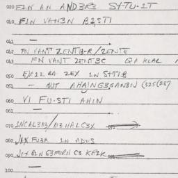 Eastern questionnaire, answ...