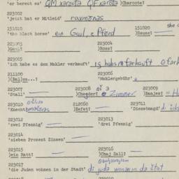 Western questionnaire, answ...