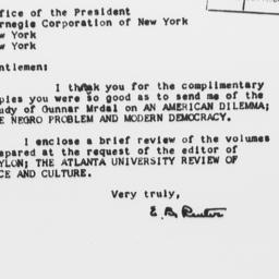 Letter from Edward B. Reute...