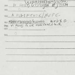 Eastern questionnaire, answ...