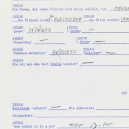 Western questionnaire, answ...