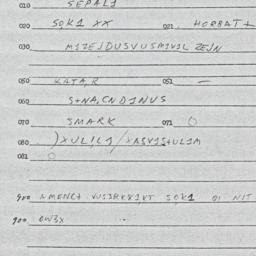Eastern questionnaire, answ...