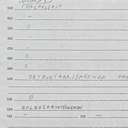 Eastern questionnaire, answ...