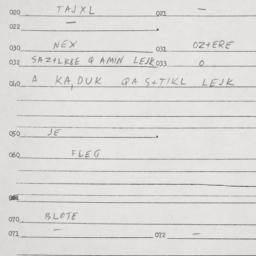 Eastern questionnaire, answ...