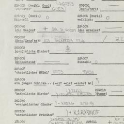 Western questionnaire, answ...