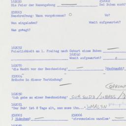 Western questionnaire, answ...