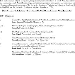 Schedules, South Asia, semi...