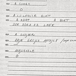 Eastern questionnaire, answ...