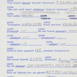 Western questionnaire, answ...