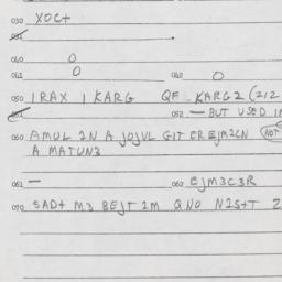 Eastern questionnaire, answ...