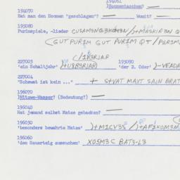 Western questionnaire, answ...