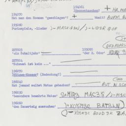 Western questionnaire, answ...