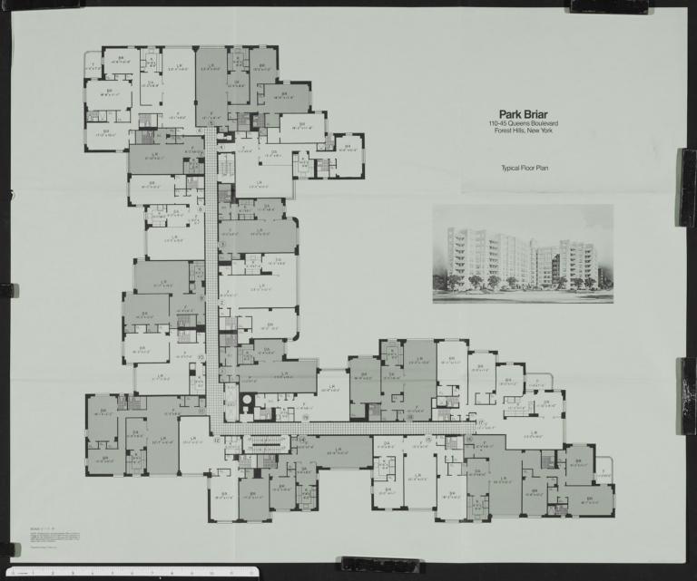 Park Briar, 11045 Queens Boulevard, Typical Floor Plan Columbia Digital Library Collections
