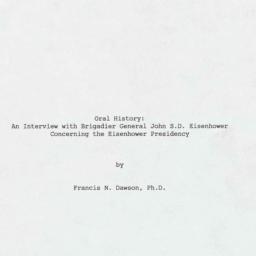 Reminiscences of John S.D. ...