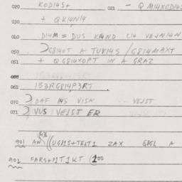 Eastern questionnaire, answ...