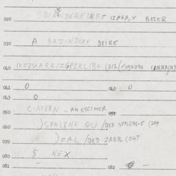Eastern questionnaire, answ...