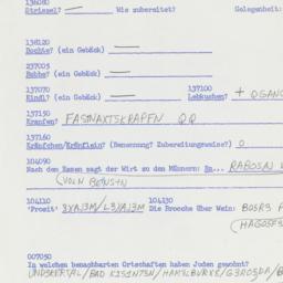 Western questionnaire, answ...