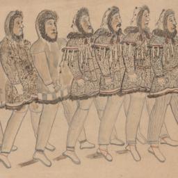 Line of Eleven Men Carrying...