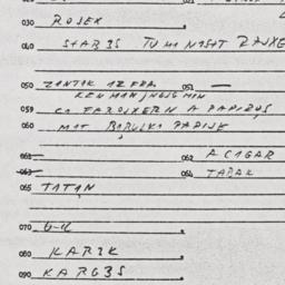 Eastern questionnaire, answ...