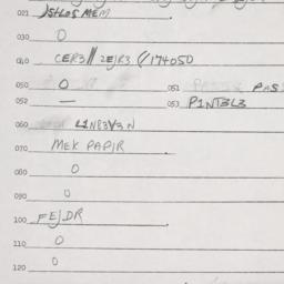 Eastern questionnaire, answ...