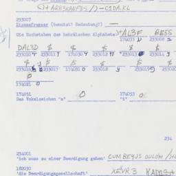 Western questionnaire, answ...
