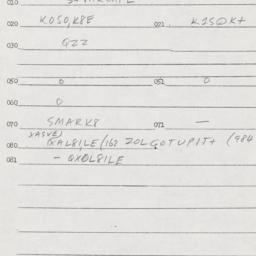 Eastern questionnaire, answ...