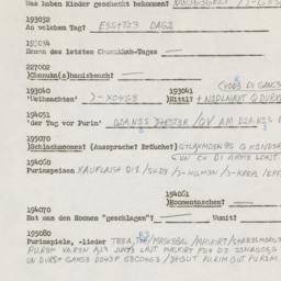 Western questionnaire, answ...